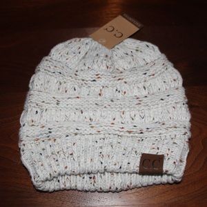 C.C Exclusives Ivory with Multicolor Beanie
